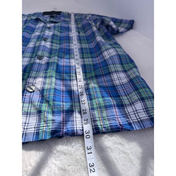Polo Ralph Lauren Men's Size M Multicolor Plaid Short Sleeve Button-Up Shirt - Picture 4 of 11